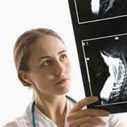 Diagnosis of osteochondrosis is specified using an X -Ray examination