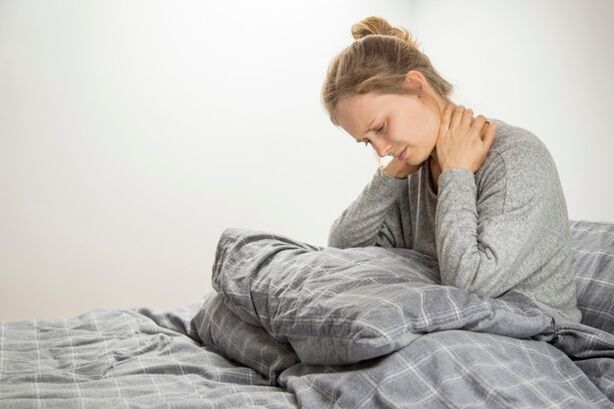 neck pain with cervical osteochondrosis